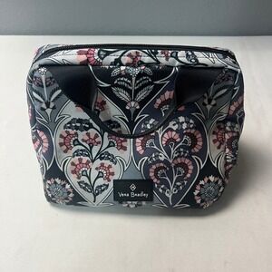 Vera Bradley Ornate Bloom Floral Cosmetic Makeup Lighten Up Everything Organizer